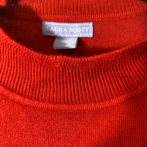 Laura Scott Red Long sleeves Sweater Size XL - Picture 3 of 12